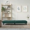Sofa-lova su puodelių laikikliais, tamsiai žalia, aksomas