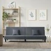 Sofa-lova, tamsiai pilkos spalvos, aksomas