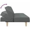 Sofa-lova, tamsiai pilkos spalvos, audinys
