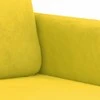 Sofa Sofos komplektas, 2 dalių, geltonos spalvos, aksomas