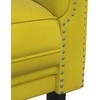 Sofa Sofos komplektas, 2 dalių, geltonos spalvos, aksomas