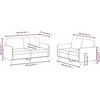 Sofa Sofos komplektas, 2 dalių, juodos spalvos, aksomas