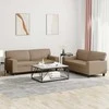 Sofa Sofos komplektas, 2 dalių, kapučino spalvos, dirbtinė oda