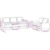 Sofa Sofos komplektas, 2 dalių, kreminės spalvos, audinys