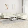 Sofa Sofos komplektas, 2 dalių, kreminės spalvos, aksomas