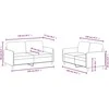 Sofa Sofos komplektas, 2 dalių, mėlynos spalvos, aksomas