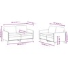 Sofa Sofos komplektas, 2 dalių, raudonojo vyno spalvos, aksomas