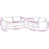 Sofa Sofos komplektas, 2 dalių, raudonojo vyno spalvos, dirbtinė oda