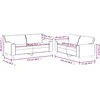 Sofa Sofos komplektas, 2 dalių, raudonojo vyno spalvos, dirbtinė oda