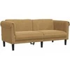 Sofa Sofos komplektas, 2 dalių, rudos spalvos, aksomas