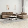 Sofa Sofos komplektas, 2 dalių, rudos spalvos, audinys