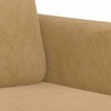 Sofa Sofos komplektas, 2 dalių, rudos spalvos, aksomas