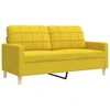 Sofa Sofos komplektas, 2 dalių, šviesiai geltonos spalvos, audinys