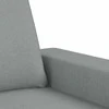 Sofa Sofos komplektas, 2 dalių, šviesiai pilkos spalvos, audinys