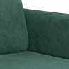 Sofa Sofos komplektas, 2 dalių, tamsiai žalios spalvos, aksomas