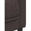 Sofa Sofos komplektas, 2 dalių, tamsiai rudos spalvos, audinys