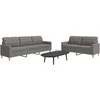 Sofa Sofos komplektas, 2 dalių, taupe spalvos, audinys