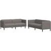 Sofa Sofos komplektas, 2 dalių, taupe spalvos, audinys