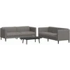 Sofa Sofos komplektas, 2 dalių, taupe spalvos, audinys