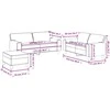 Sofa Sofos komplektas, 3 dalių, juodos spalvos, dirbtinė oda