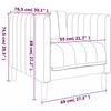 Sofa Sofos komplektas, 3 dalių, juodos spalvos, audinys