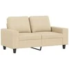 Sofa Sofos komplektas, 3 dalių, kreminės spalvos, audinys