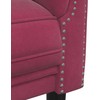 Sofa Sofos komplektas, 3 dalių, raudonojo vyno spalvos, aksomas