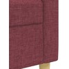 Sofa Sofos komplektas, 3 dalių, raudonojo vyno spalvos, audinys