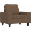 Sofa Sofos komplektas, 3 dalių, rudos spalvos, audinys