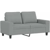 Sofa Sofos komplektas, 3 dalių, šviesiai pilkos spalvos, audinys