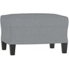 Sofa Sofos komplektas, 3 dalių, šviesiai pilkos spalvos, audinys