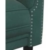 Sofa Sofos komplektas, 3 dalių, tamsiai žalios spalvos, aksomas