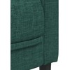 Sofa Sofos komplektas, 3 dalių, tamsiai žalios spalvos, audinys