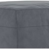 Sofa Sofos komplektas, 3 dalių, tamsiai pilkos spalvos, aksomas