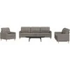 Sofa Sofos komplektas, 3 dalių, taupe spalvos, audinys