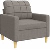 Sofa Sofos komplektas, 3 dalių, taupe spalvos, audinys