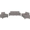 Sofa Sofos komplektas, 3 dalių, taupe spalvos, audinys
