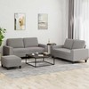 Sofa Sofos komplektas, 3 dalių, taupe spalvos, audinys