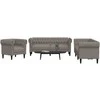 Sofa Sofos komplektas, 3 dalių, taupe spalvos, audinys