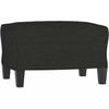 Sofa Sofos komplektas, 4 dalių, juodos spalvos, audinys