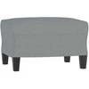 Sofa Sofos komplektas, 4 dalių, šviesiai pilkos spalvos, audinys
