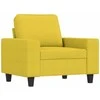 Sofa Sofos komplektas, 4 dalių, šviesiai geltonos spalvos, audinys