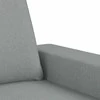 Sofa Sofos komplektas, 4 dalių, šviesiai pilkos spalvos, audinys
