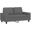 Sofa Sofos komplektas, 4 dalių, tamsiai pilkos spalvos, audinys
