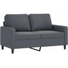 Sofa Sofos komplektas, 4 dalių, tamsiai pilkos spalvos, aksomas