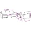 Sofa Sofos komplektas su pagalvėlėmis, 2 dalių, pilkas, audinys