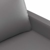 Sofa Sofos komplektas su pagalvėlėmis, 2 dalių, pilkas, dirbtinė oda