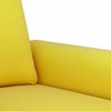Sofa Sofos komplektas su pagalvėlėmis, 2 dalių, geltonas, aksomas