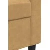 Sofa Sofos komplektas su pagalvėlėmis, 2 dalių, rudas, aksomas
