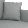 Sofa Sofos komplektas su pagalvėlėmis, 2 dalių, pilkas, audinys